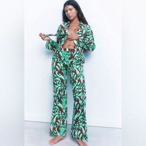 Zara Printed Trousers